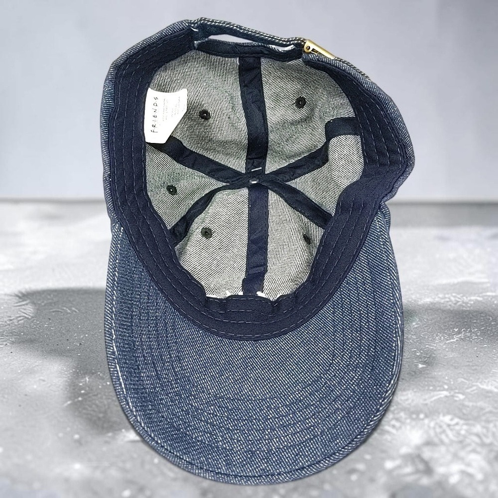 Friends TV Show Denim Baseball Cap Hat CultureFly 2020 Blue Adjustable NWT New - Picture 8 of 11